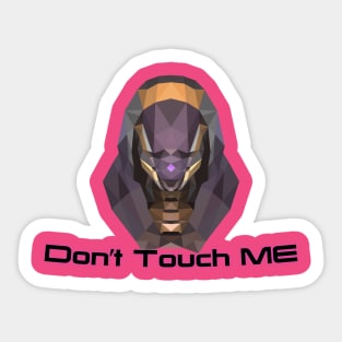 Low Poly "Don't Touch ME" Tali Sticker